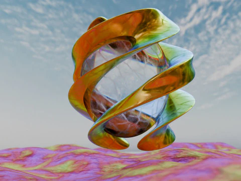 Abstract Environment Animation 3D Model