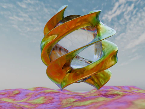 Abstract Environment Animation 3D Model