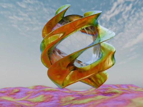 Abstract Environment Animation 3D Model