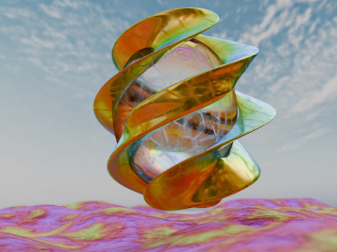 Animação de ambiente abstrato Modelo 3D