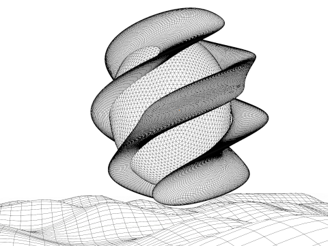 Animação de ambiente abstrato Modelo 3D
