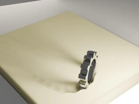 Memory Foam Animation 3D Model