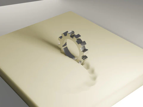 Memory Foam Animation 3D Model