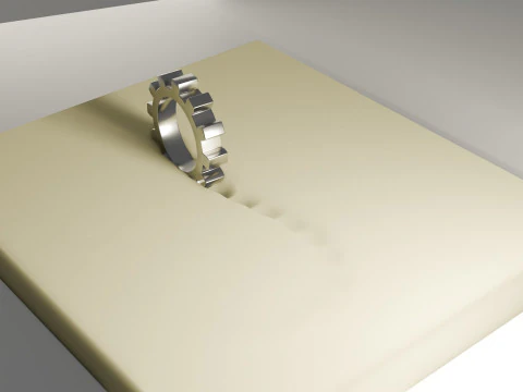 Memory Foam Animation 3D Model