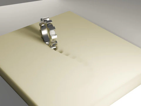 Memory Foam Animation 3D Model
