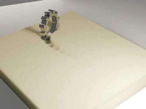 Memory Foam Animation 3D Model