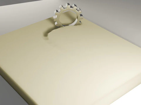 Memory Foam Animation 3D Model