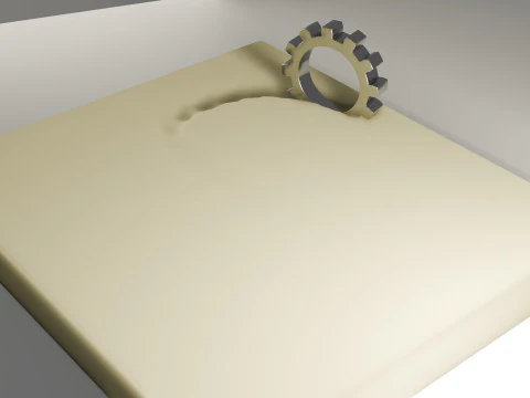 Memory Foam Animation 3D Model