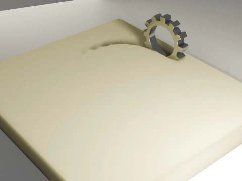 Memory Foam Animation 3D Model