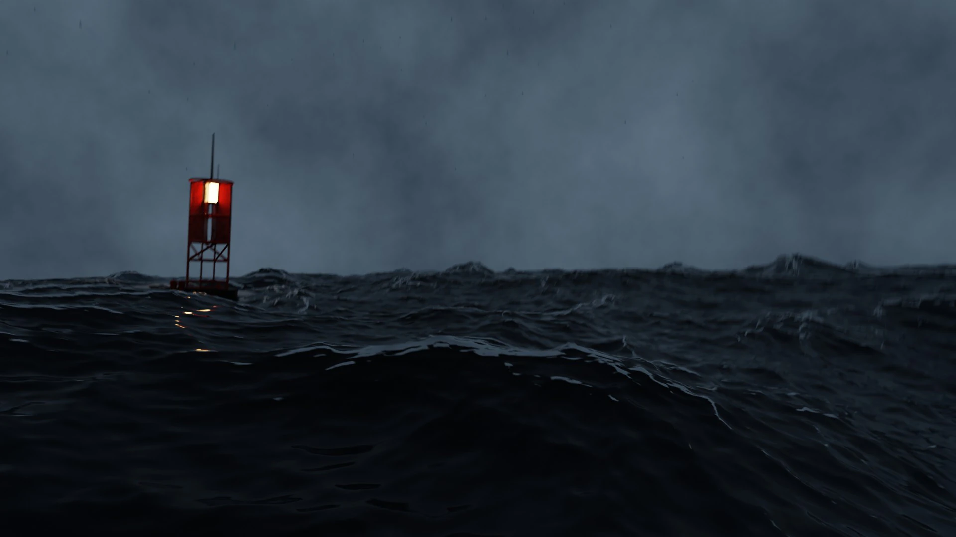 Stormy Ocean Animation 3D Model .c4d .max .obj .3ds .fbx .stl .blend 