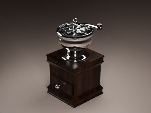 कॉफ़ी मिल 3D मॉडल