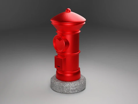 Bo&icirc;te aux lettres postale Apan Modèle 3D