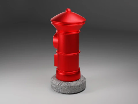 Apan Post Mailbox 3D Model