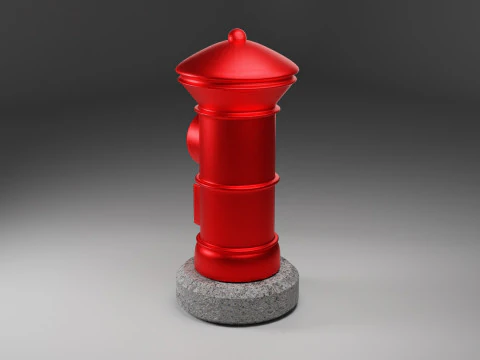 Apan Post Mailbox 3D Model
