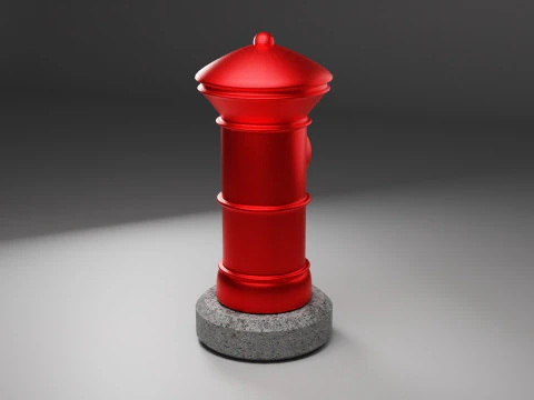 Apan Post Mailbox 3D Model
