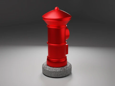Apan Post Mailbox 3D Model