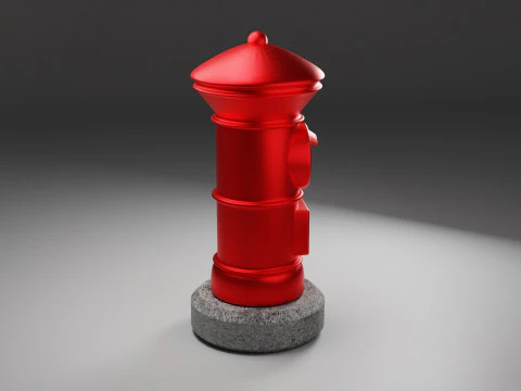 Apan Post Mailbox 3D Model