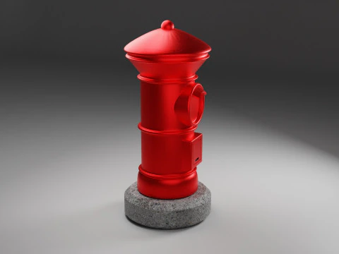 Apan Post Mailbox 3D Model