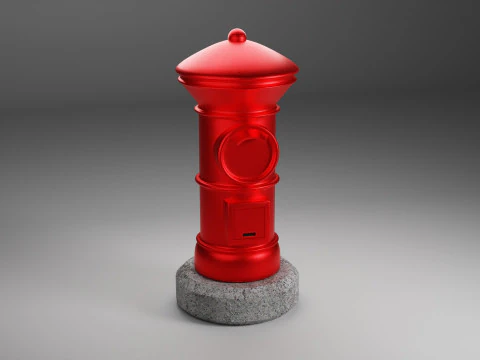 Apan Post Mailbox 3D Model