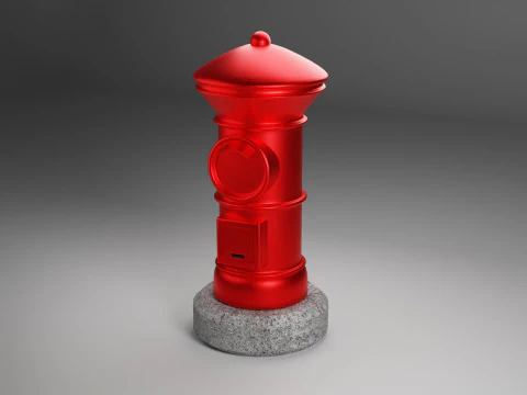 Apan Post Mailbox 3D Model