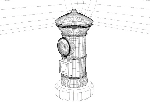 Apan Post Mailbox 3D Model