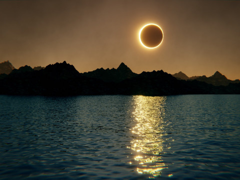 Eclipse Lake Environment 3D Model