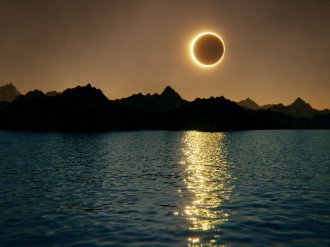 Eclipse Lake Environment 3D Model