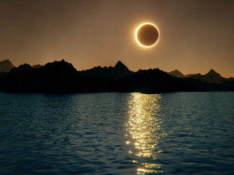 Eclipse Lake Environment 3D Model