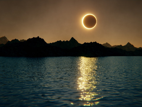 Eclipse Lake Environment 3D Model