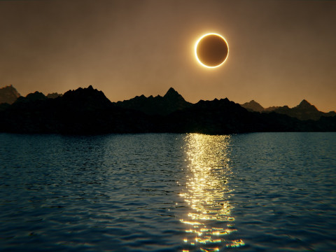 Eclipse Lake Environment 3D Model