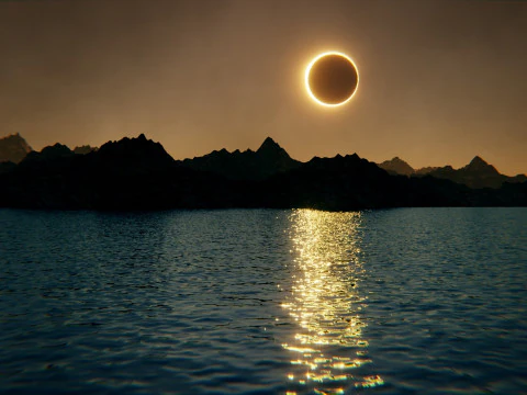 Окружающая среда озера Затмение 3D Модель