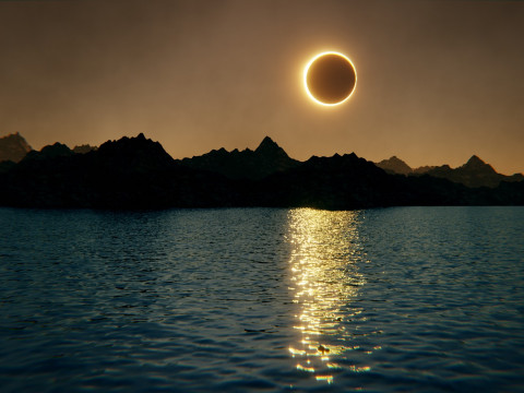 Eclipse Lake Environment 3D Model