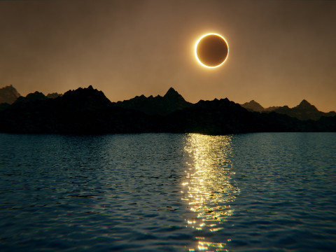 Eclipse Lake Environment 3D Model