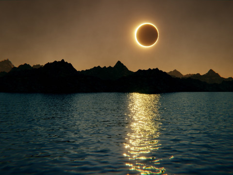 Eclipse Lake Environment 3D Model