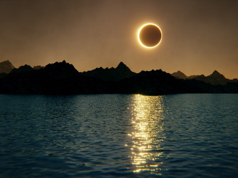 Eclipse Lake Environment 3D Model