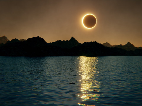 Eclipse Lake Environment 3D Model