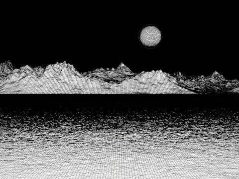 Eclipse Lake Environment 3D Model