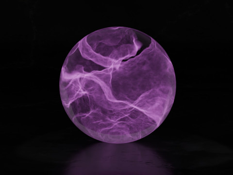 Cam Plazma Küresi Animasyonu 3D Model