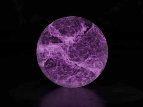 Animazione della sfera al plasma di vetro Modello 3D