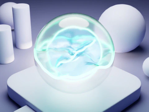 AI Assistant Icon Animation 3D Model
