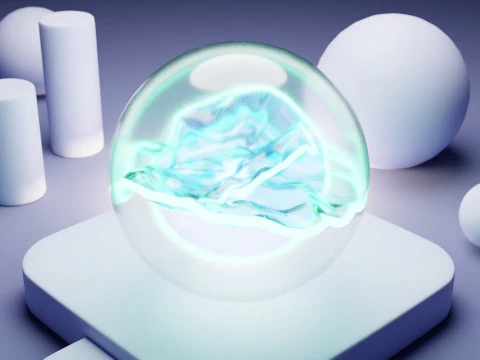 AI Assistant Icon Animation 3D Model
