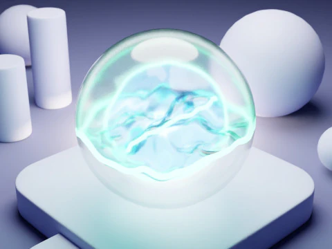 AI Assistant Icon Animation 3D Model