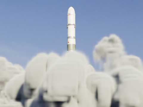 Rocket Launch Animation 3D Модель