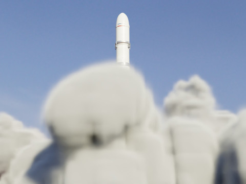 Rocket Launch Animation 3D Модель