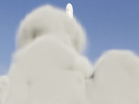 Rocket Launch Animation 3D Модель