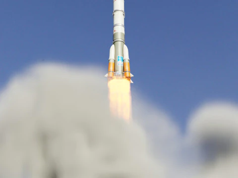 Rocket Launch Animation 3D Model