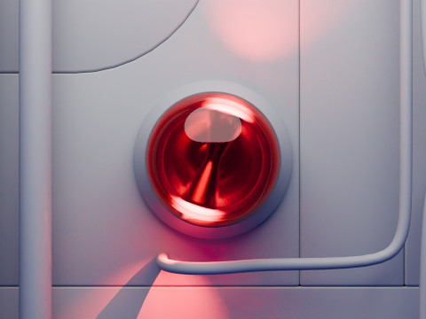 Anima&ccedil;&atilde;o de luz de alerta Modelo 3D