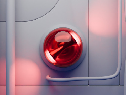 Anima&ccedil;&atilde;o de luz de alerta Modelo 3D