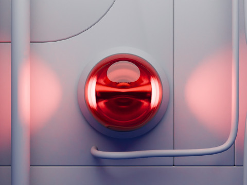 Anima&ccedil;&atilde;o de luz de alerta Modelo 3D