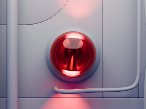 Anima&ccedil;&atilde;o de luz de alerta Modelo 3D